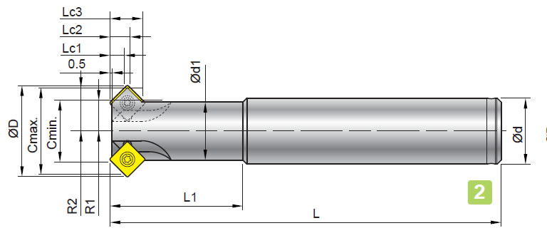 Nine9 Fasenfräser mit Wendeplatten